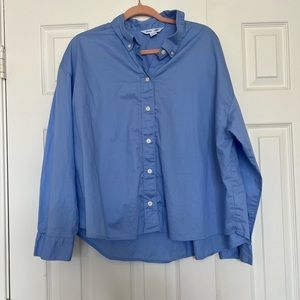 Old Navy Blue Boyfriend Shirt